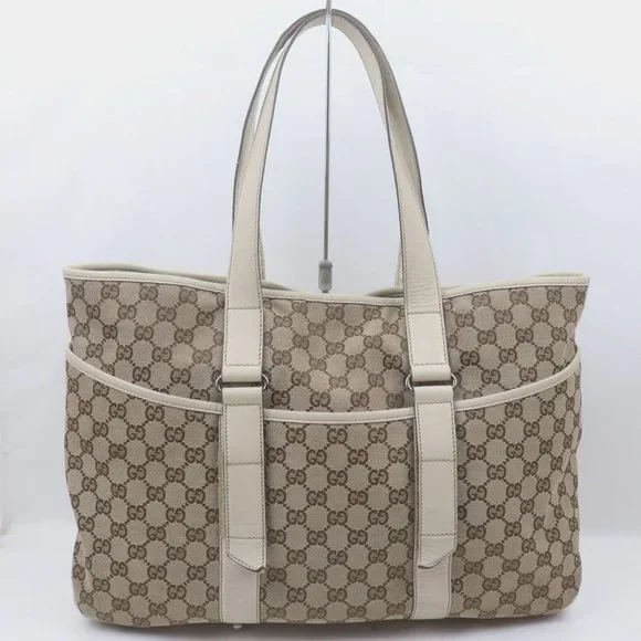 Gucci Tote Bag Brown Canvas - Picture 2 of 13